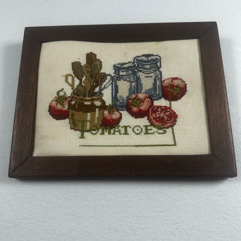 Vintage Tomatoes Kitchen Mini Cross-stitch